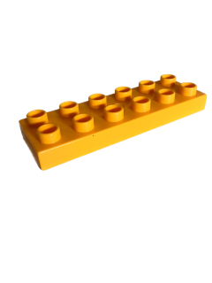 Lego Duplo kostka sv. oranžová 6x2 úzká